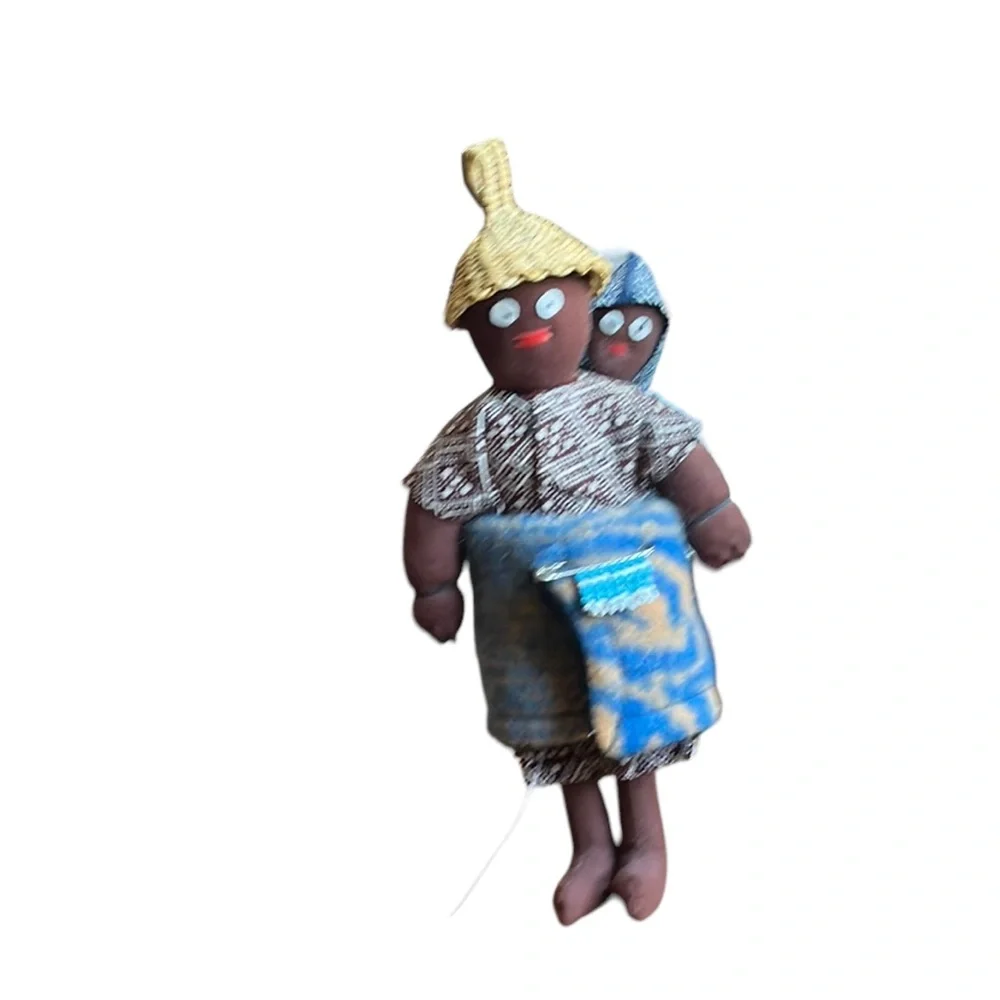 African Mama and Baby on Back super Adorable